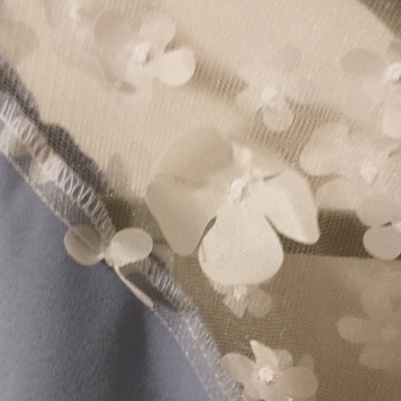 Flower Petals Cottagecore Feminine sheer sleeve Blouse. - Picture 7 of 7